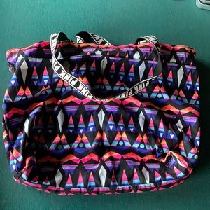 Pink brand multicolored bag.